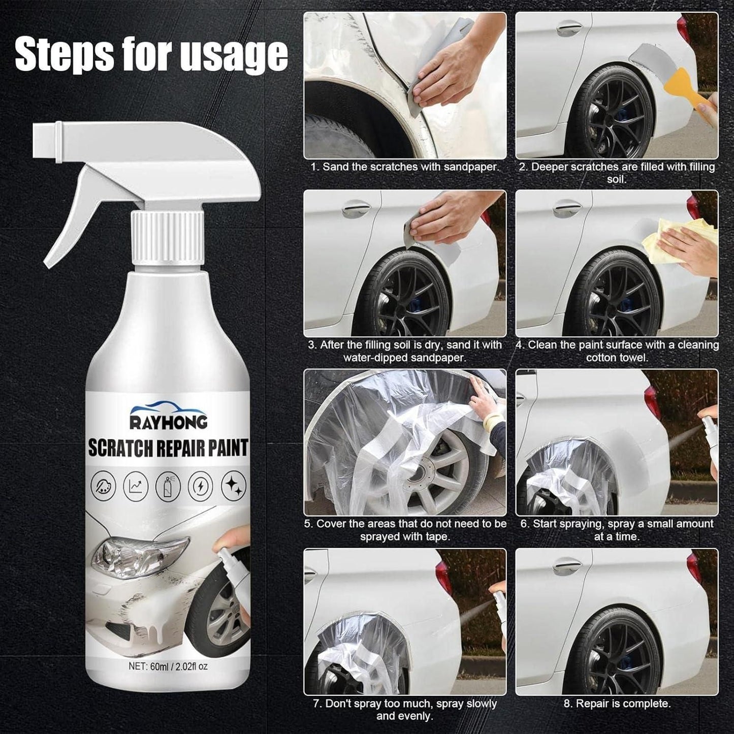 Car Scratch Remover Pack of 2