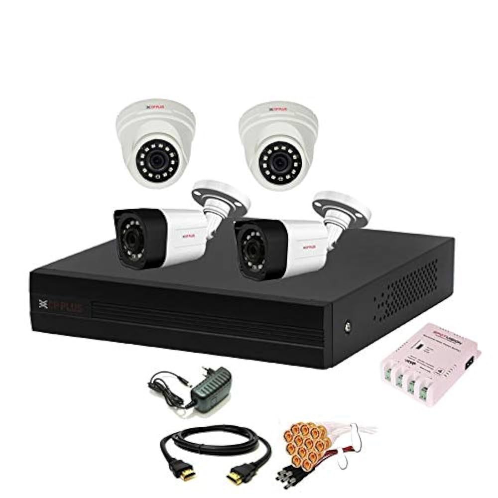 CCTV 4 Channel HD DVR 1080P,2.4MP ADVANCED Color Nightvision Outdoor Cameras,CPAR-523 Security Camera  (4 Channel)