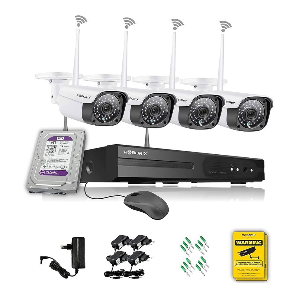 CCTV 4 Channel HD DVR 1080P,2.4MP ADVANCED Color Nightvision Outdoor Cameras,CPAR-523 Security Camera  (4 Channel)